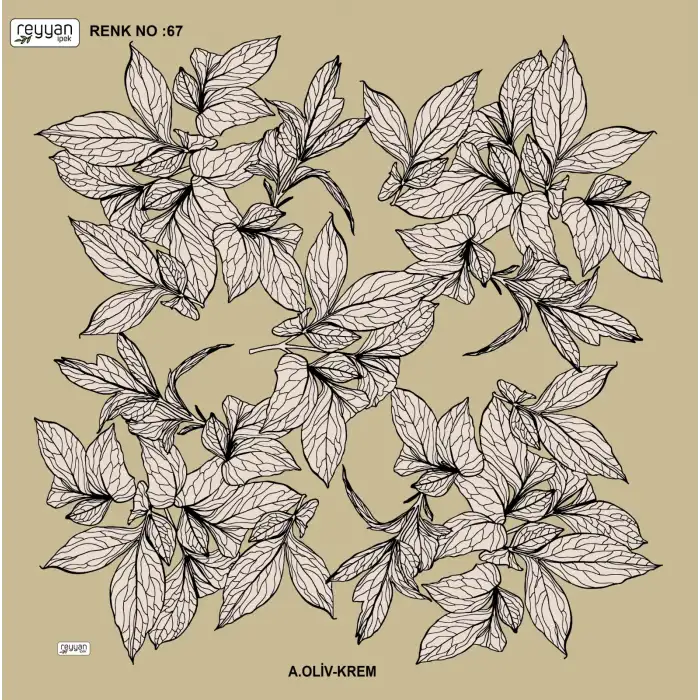 Reyyan İpek 100 cm Desenli Oyalık Yazma (ryyn-442-13)