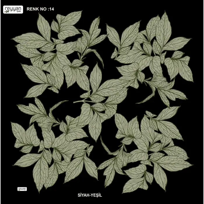 Reyyan İpek 100 cm Desenli Oyalık Yazma (ryyn-442-25)