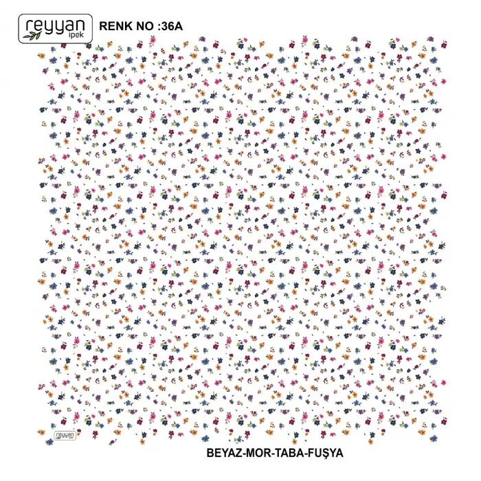 Reyyan İpek 100 cm Desenli Oyalık Yazma (ryyn-444-13)