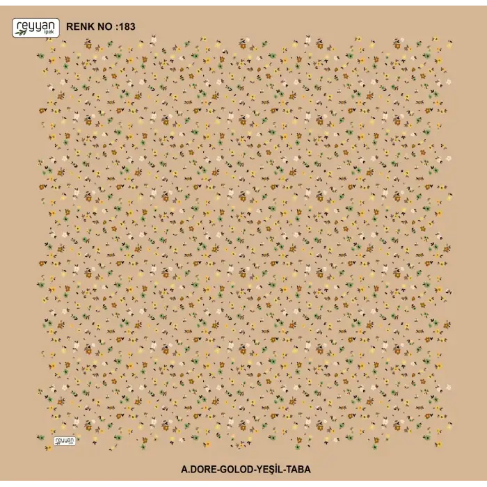 Reyyan İpek 100 cm Desenli Oyalık Yazma (ryyn-444-16)