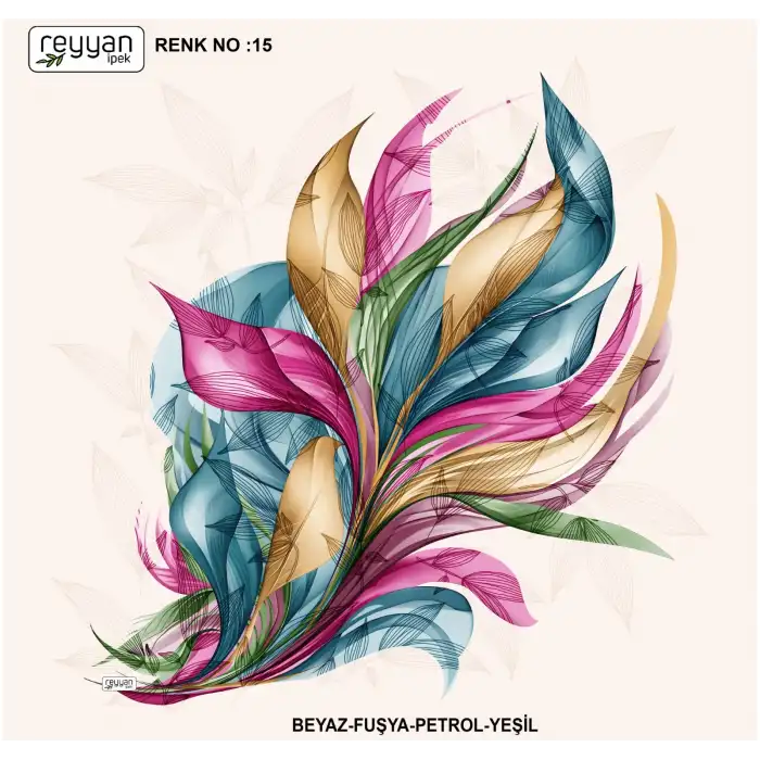 Reyyan İpek 100 cm Desenli Oyalık Yazma (ryyn-447-11)