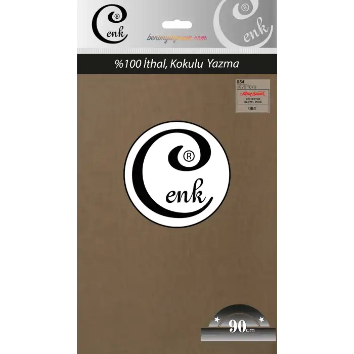 Cenk Yazma 90cm Düz Tekli Poşet Yazma Deve Tüyü (90cm-054)