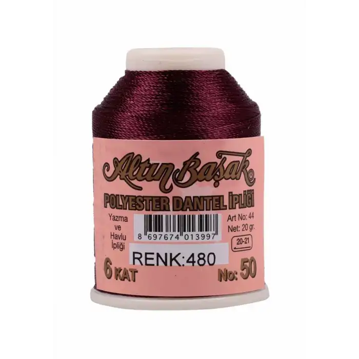 Altınbaşak 20 Gram Polyester Oya İpi (Renk:480)