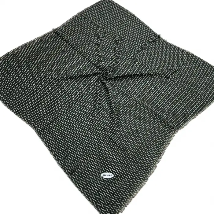 Firuze Flamlı Koton Eşarp (FE514-04)