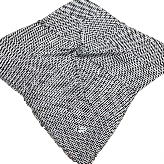 Firuze Flamlı Koton Eşarp (FE514-12)