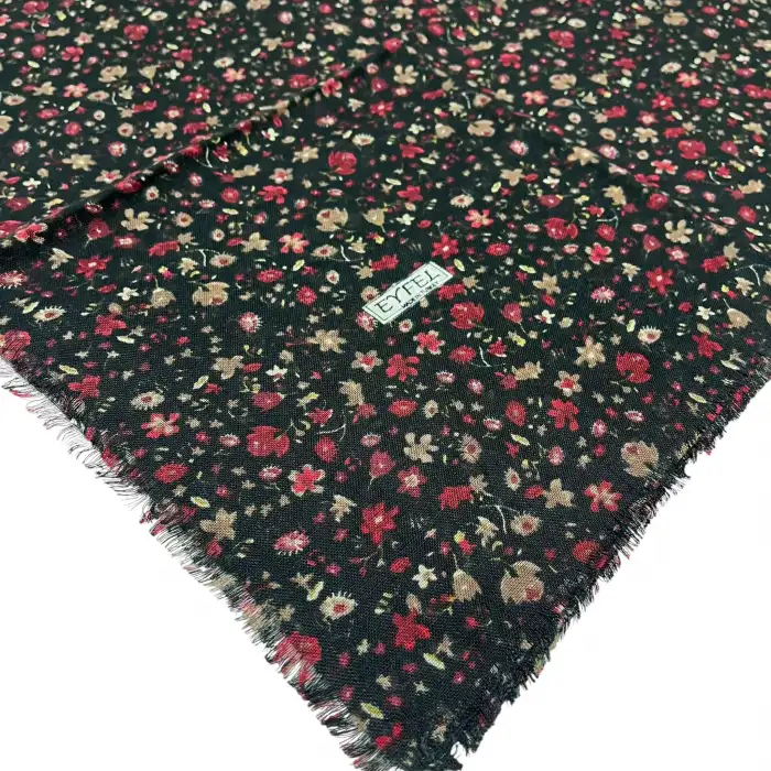 Eyfel Flamlı Koton Eşarp (FE519-09)