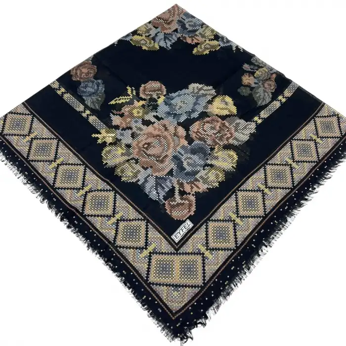 Eyfel Dimi Pamuk Eşarp (FE529-16)