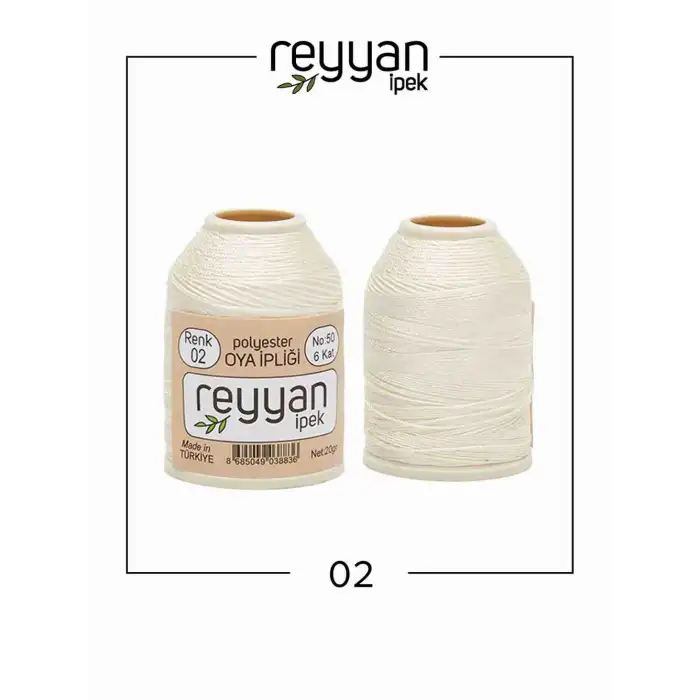 Reyyan İpek 20 gr. Polyester Oya İpi-002