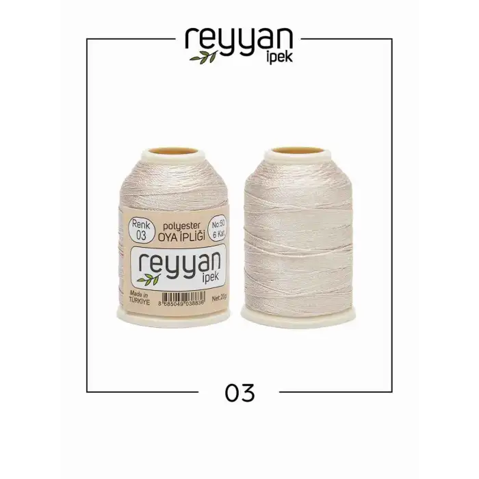 Reyyan İpek 20 gr. Polyester Oya İpi-003