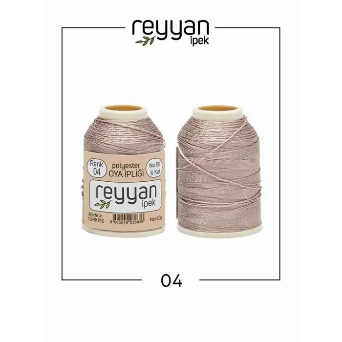 Reyyan İpek 20 gr. Polyester Oya İpi-004
