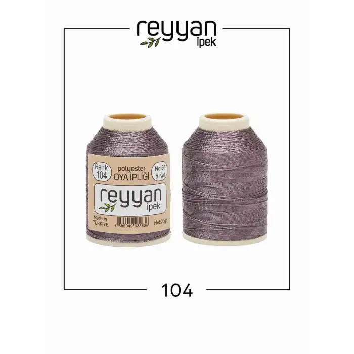 Reyyan İpek 20 gr. Polyester Oya İpi-104