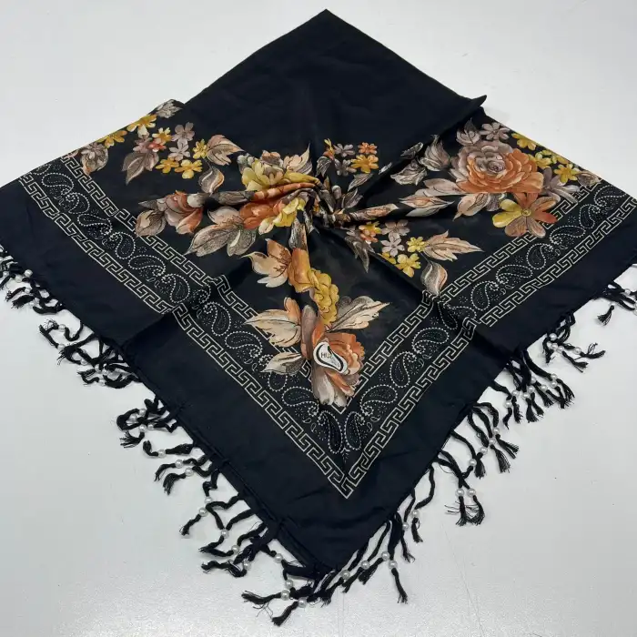 Huzurlu Püsküllü Boncuklu El İşi Yazma (pbs9814)