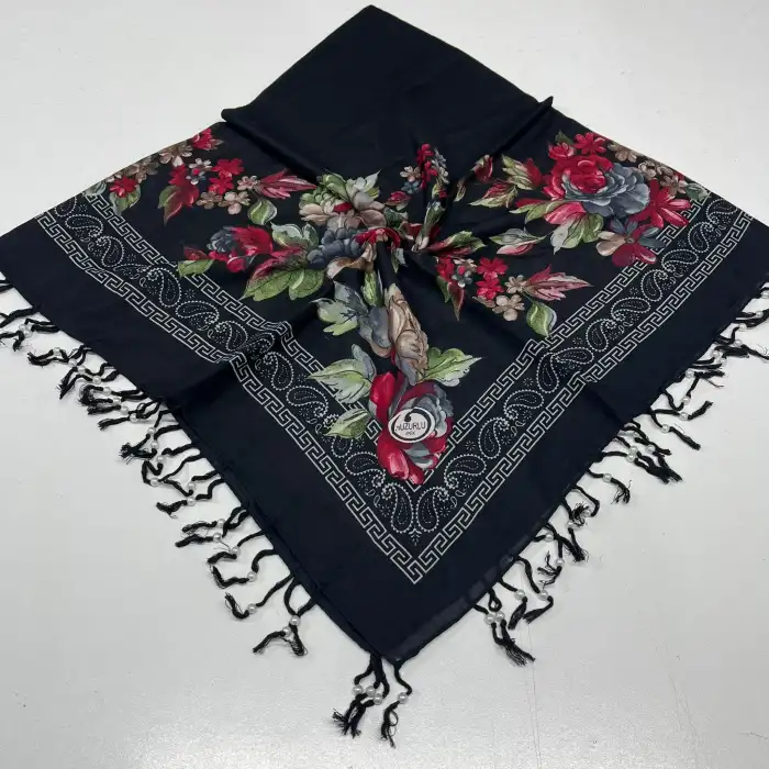 Huzurlu Püsküllü Boncuklu El İşi Yazma (pbs9816)