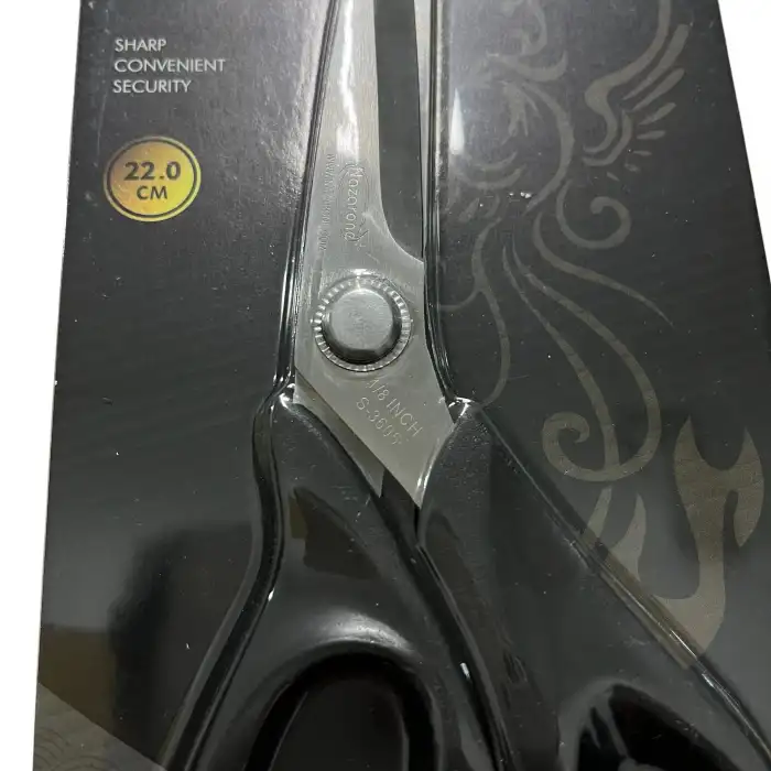 Nazarone 8 inc Paslanmaz Çelik Büyük Siyah Makas (MK05-01)