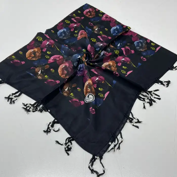 Huzurlu Püsküllü Boncuklu El İşi Yazma (pbs9713)