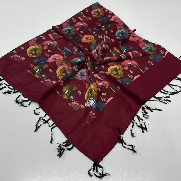 Huzurlu Püsküllü Boncuklu El İşi Yazma (pbs9715)