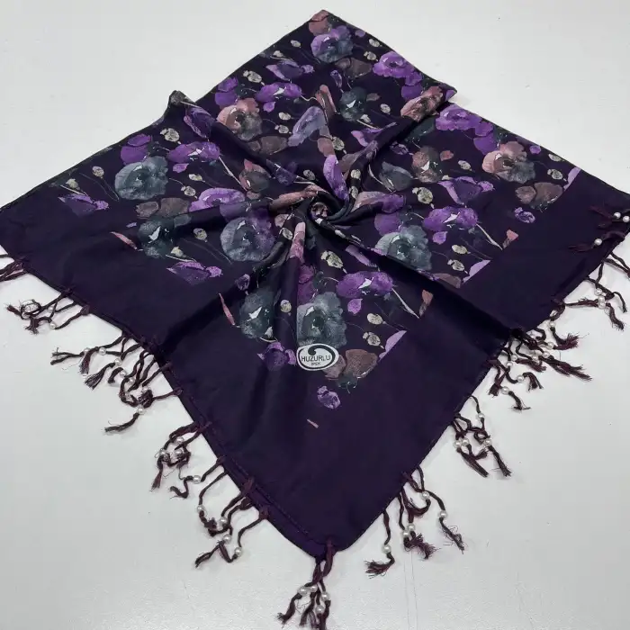 Huzurlu Püsküllü Boncuklu El İşi Yazma (pbs9716)