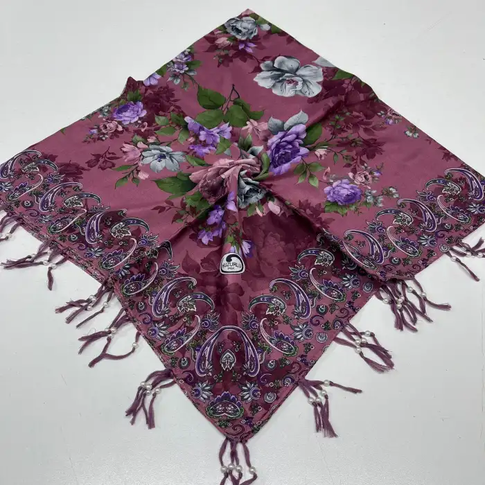 Huzurlu Püsküllü Boncuklu El İşi Yazma (pbs9406)