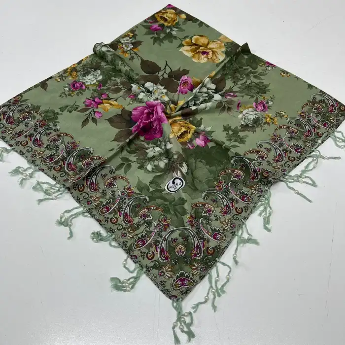 Huzurlu Püsküllü Boncuklu El İşi Yazma (pbs9414)