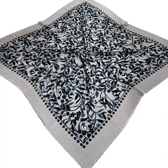 Huzurlu Flamlı Koton Eşarp (FE533-02)
