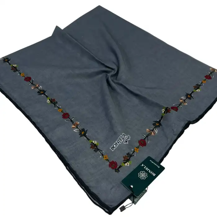 Bonjela El Dikişli Dijital Soft Eşarp-soft01-19