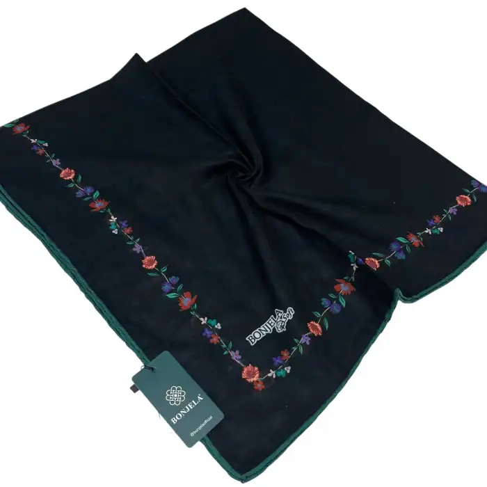 Bonjela El Dikişli Dijital Soft Eşarp-soft01-23