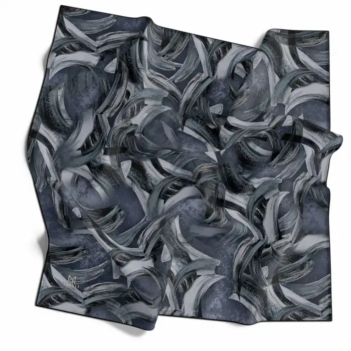 Mono Scarfs El Dikişli Dijital Soft Eşarp-soft08-04