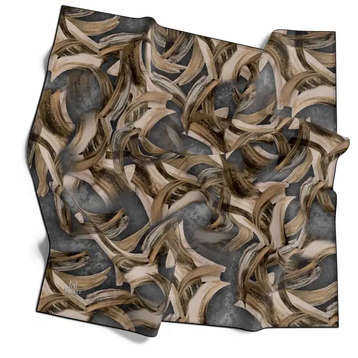 Mono Scarfs El Dikişli Dijital Soft Eşarp-soft08-12
