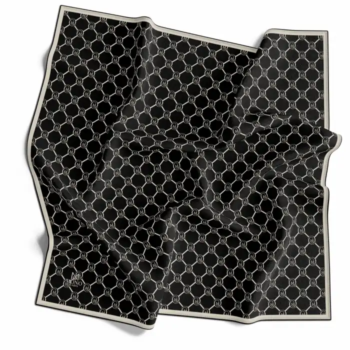 Mono Scarfs El Dikişli Dijital Soft Eşarp-soft09-08