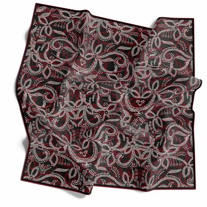 Mono Scarfs El Dikişli Dijital Soft Eşarp-soft11-11