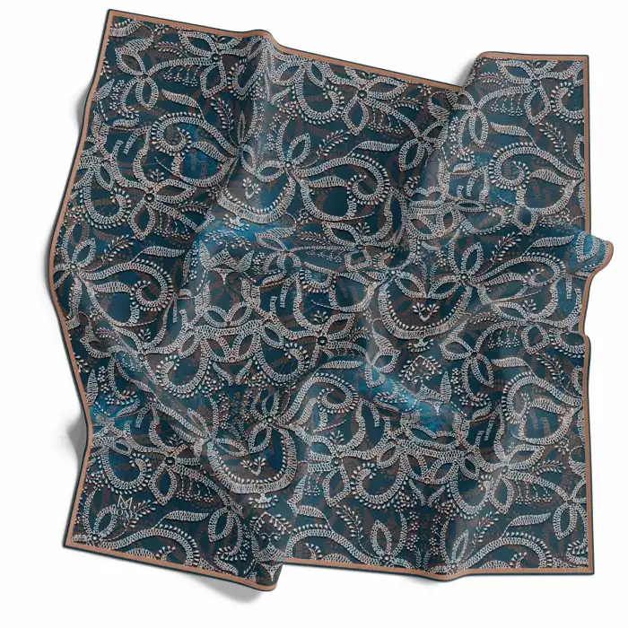 Mono Scarfs El Dikişli Dijital Soft Eşarp-soft11-12