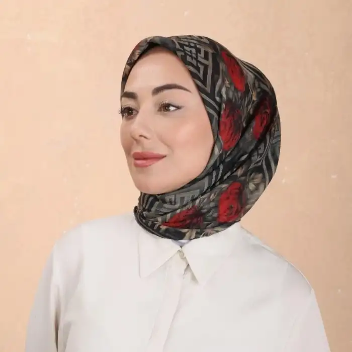Locella El Dikişli Dijital Soft Eşarp-soft16-01
