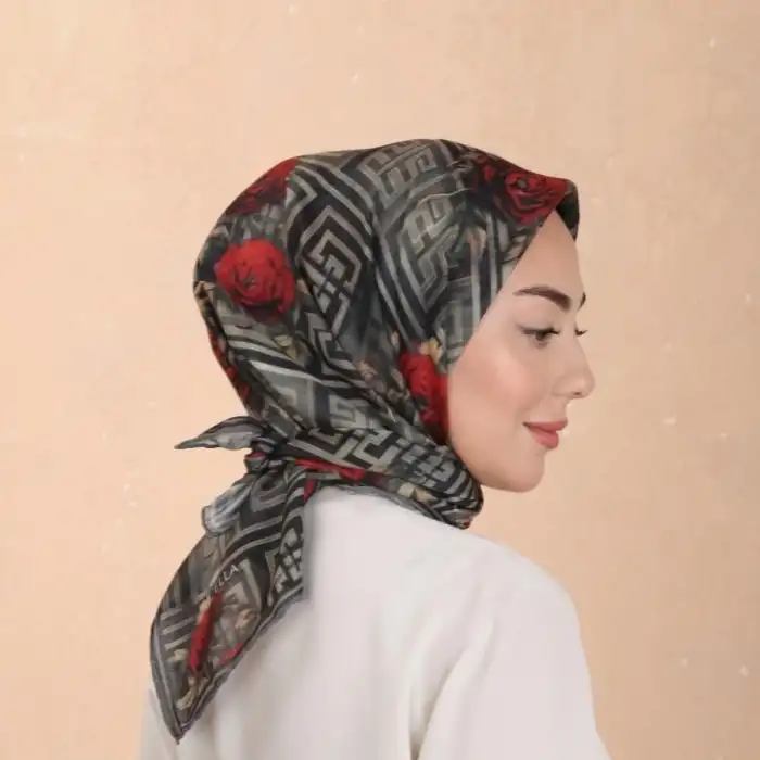 Locella El Dikişli Dijital Soft Eşarp-soft16-01