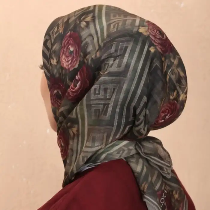 Locella El Dikişli Dijital Soft Eşarp-soft16-07