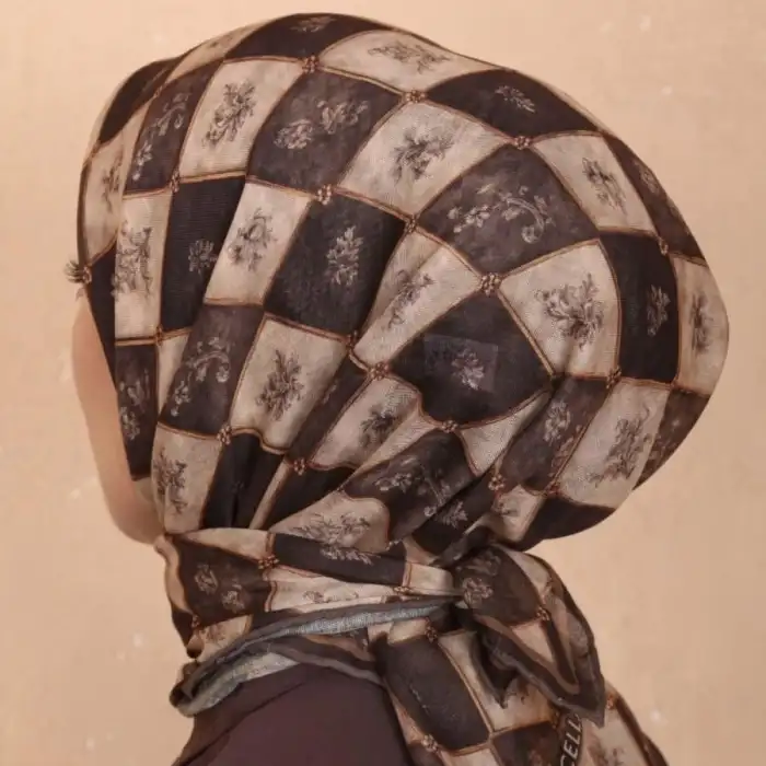 Locella El Dikişli Dijital Soft Eşarp-soft17-01