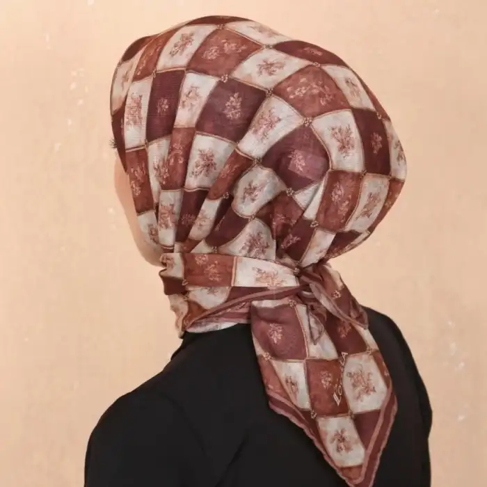 Locella El Dikişli Dijital Soft Eşarp-soft17-04