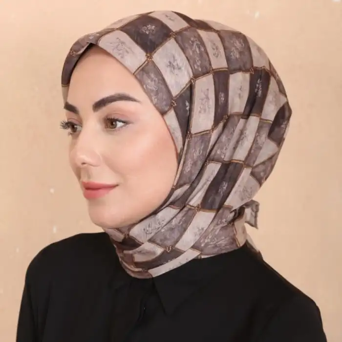 Locella El Dikişli Dijital Soft Eşarp-soft17-10