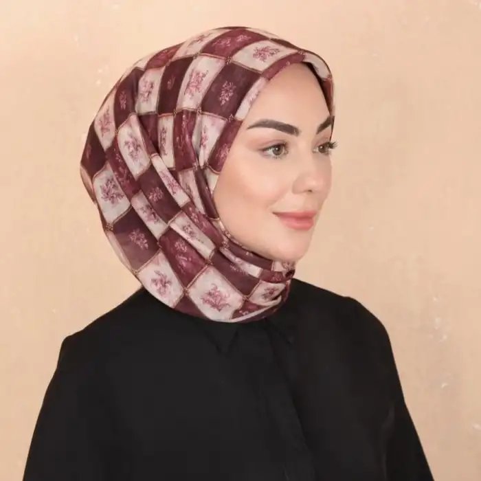 Locella El Dikişli Dijital Soft Eşarp-soft17-11