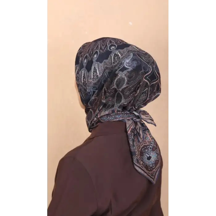 Locella El Dikişli Dijital Soft Eşarp-soft18-04