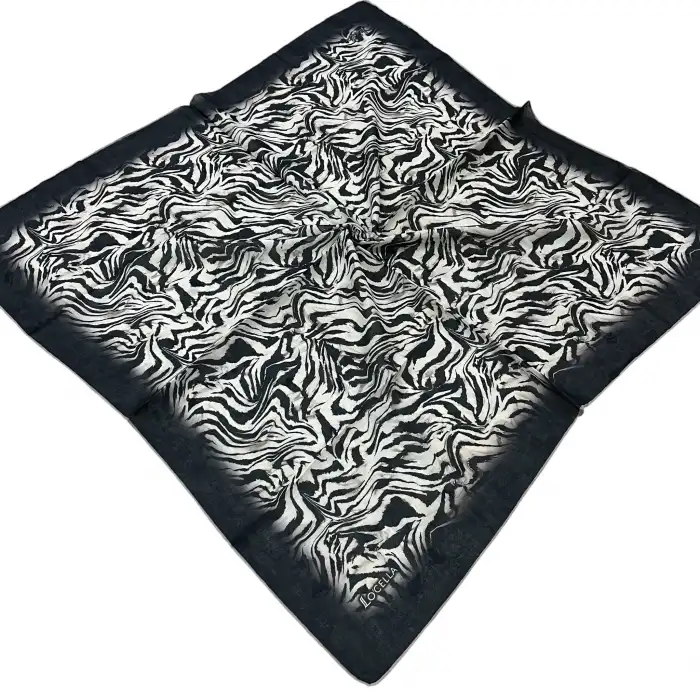 Locella El Dikişli Dijital Soft Eşarp-soft23-07