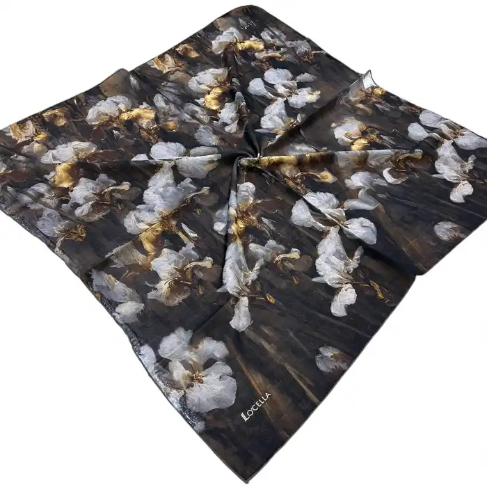 Locella El Dikişli Dijital Soft Eşarp-soft28-07