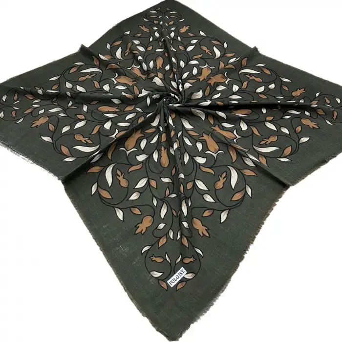 Poloist Flamlı Koton Eşarp (FE540-23)