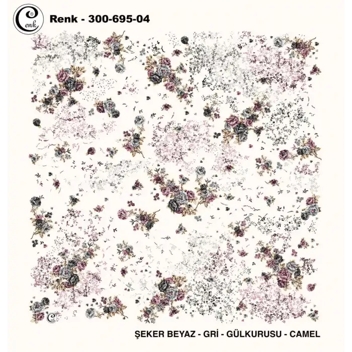 Cenk 100 cm Desenli Oyalık Yazma (Cnk-695-04)