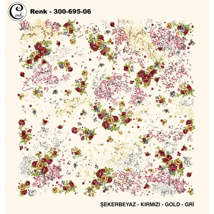 Cenk 100 cm Desenli Oyalık Yazma (Cnk-695-06)