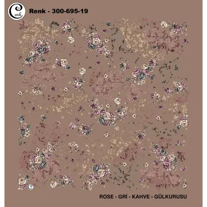 Cenk 100 cm Desenli Oyalık Yazma (Cnk-695-19)
