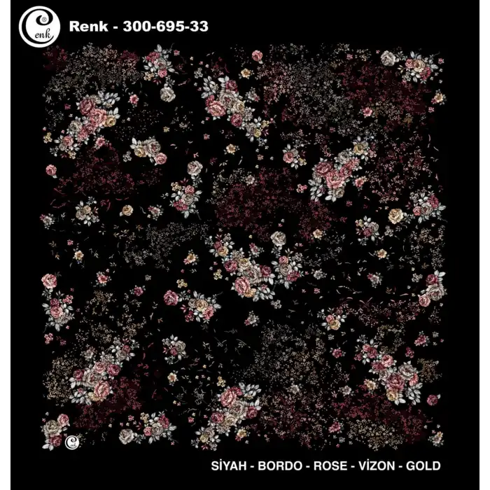 Cenk 100 cm Desenli Oyalık Yazma (Cnk-695-33)