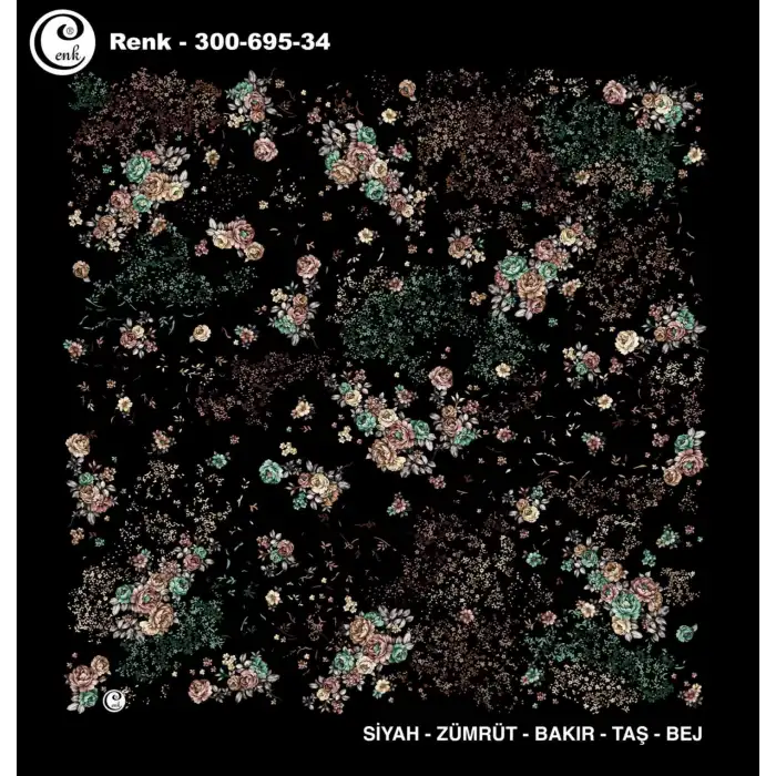 Cenk 100 cm Desenli Oyalık Yazma (Cnk-695-34)
