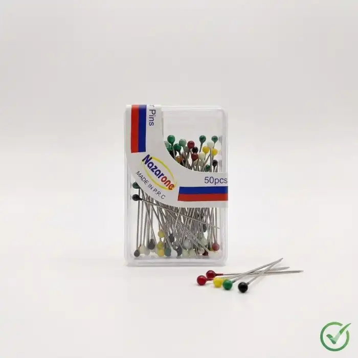 Nazarone Karışık Renk Toplu Eşarp iğnesi 1 Adet (Eİ01-06)