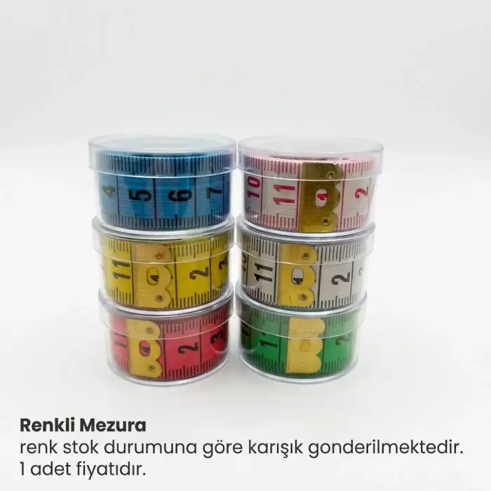 150 cm Renkli Dayanıklı Mezura-(mezura)