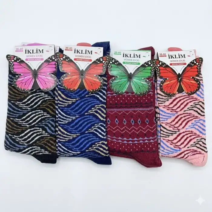 İklim Kadın Soket Çorap (12 adet) - (KSÇ-01-01)